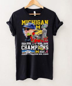 Michigan 2024 Rose Bowl Game Champions Michigan beat Alabama shirt