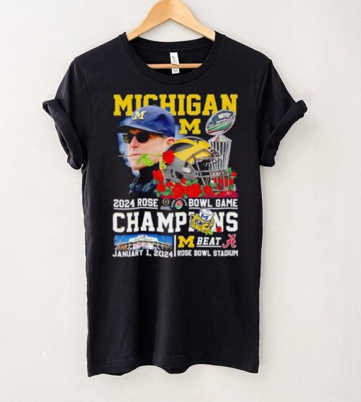 Michigan 2024 Rose Bowl Game Champions Michigan beat Alabama hoodie, sweater, longsleeve, shirt v-neck, t-shirt