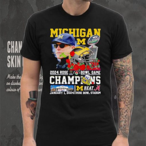 Michigan 2024 Rose Bowl Game Champions Michigan beat Alabama hoodie, sweater, longsleeve, shirt v-neck, t-shirt