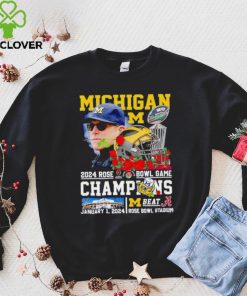 Michigan 2024 Rose Bowl Game Champions Michigan beat Alabama hoodie, sweater, longsleeve, shirt v-neck, t-shirt