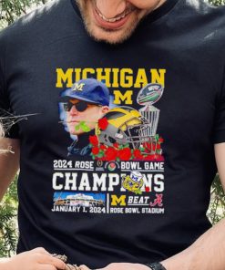 Michigan 2024 Rose Bowl Game Champions Michigan beat Alabama hoodie, sweater, longsleeve, shirt v-neck, t-shirt