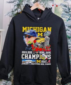 Michigan 2024 Rose Bowl Game Champions Michigan beat Alabama hoodie, sweater, longsleeve, shirt v-neck, t-shirt