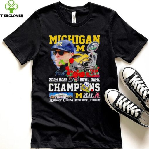 Michigan 2024 Rose Bowl Game Champions Michigan beat Alabama hoodie, sweater, longsleeve, shirt v-neck, t-shirt