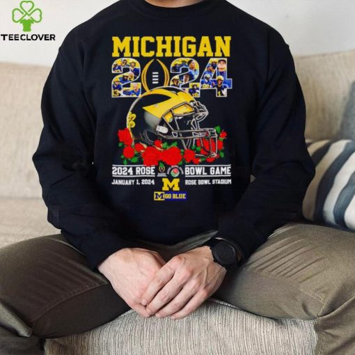 Michigan 2024 Rose Bowl game January 1 2024 go Blue hoodie, sweater, longsleeve, shirt v-neck, t-shirt