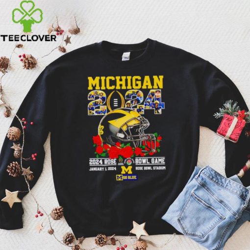 Michigan 2024 Rose Bowl game January 1 2024 go Blue hoodie, sweater, longsleeve, shirt v-neck, t-shirt