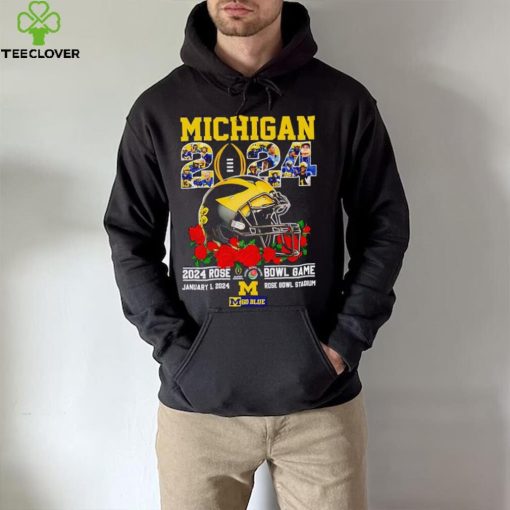 Michigan 2024 Rose Bowl game January 1 2024 go Blue hoodie, sweater, longsleeve, shirt v-neck, t-shirt