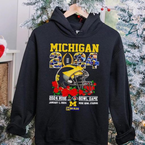 Michigan 2024 Rose Bowl game January 1 2024 go Blue hoodie, sweater, longsleeve, shirt v-neck, t-shirt