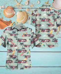 Michigan City, Indiana, Michigan City Fire Department Hawaiian Shirt Men And Women Gift Floral Beach