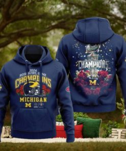 Michigan Football 2024 Rose Bowl Game Champions Hoodie