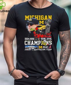 Michigan Football 2024 Rose Bowl Game Champions Trophy shirt