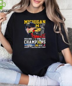 Michigan Football 2024 Rose Bowl Game Champions Trophy hoodie, sweater, longsleeve, shirt v-neck, t-shirt