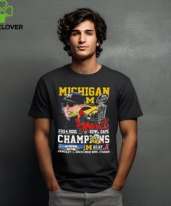 Michigan Football 2024 Rose Bowl Game Champions Trophy hoodie, sweater, longsleeve, shirt v-neck, t-shirt