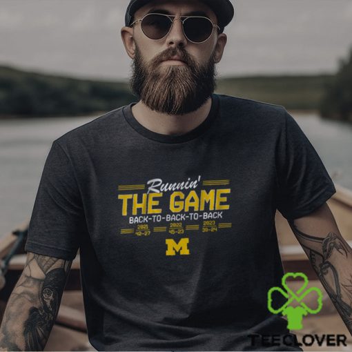 Michigan Football  Back To Back To Back Shirt