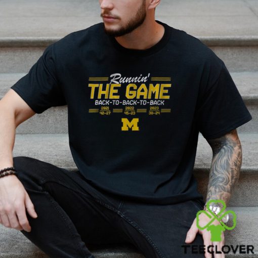 Michigan Football  Back To Back To Back Shirt