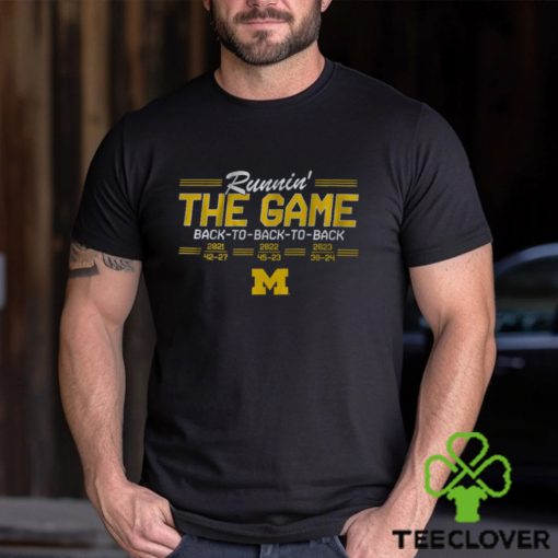 Michigan Football  Back To Back To Back Shirt