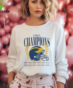 Michigan Football Cfp 12x National Champions White Merch shirt