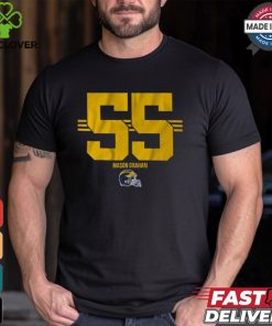 Michigan Football Mason Graham 55 Stripe Shirt