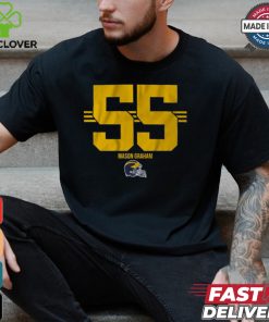 Michigan Football Mason Graham 55 Stripe Shirt
