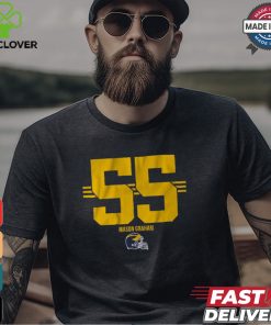 Michigan Football Mason Graham 55 Stripe Shirt