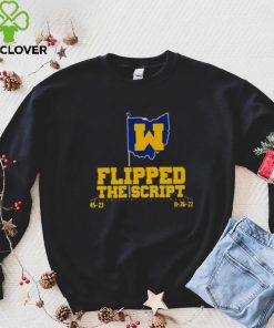 Michigan Football flipped the script T hoodie, sweater, longsleeve, shirt v-neck, t-shirt