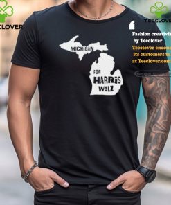 Michigan Map for Harris Walz 2024 T Shirt
