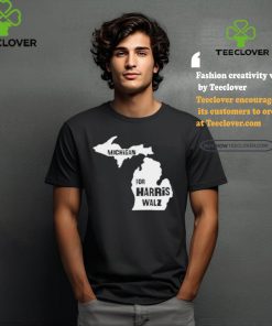 Michigan Map for Harris Walz 2024 T Shirt