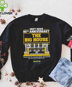 Michigan Stadium 1927 2022 95TH Anniversary The Big House logo Shirt