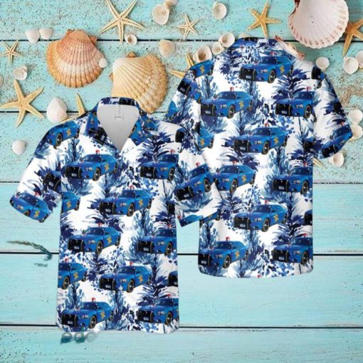 Michigan State Police Car Hawaiian Shirt Men And Women Gift Floral Beach