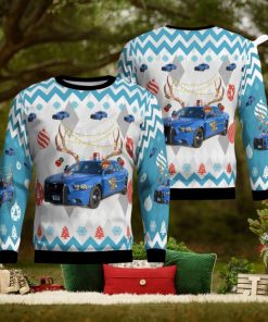 Michigan State Police Dodge Charger Christmas 3D Printed Ugly Christmas Sweater