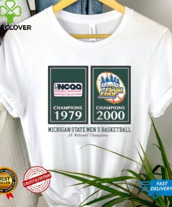 Michigan State Spartan Men’s Basketball 2X National Champions 1979 2000 shirt