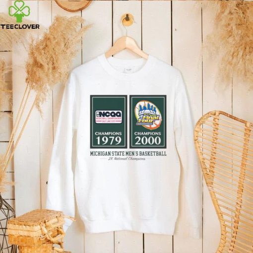 Michigan State Spartan Men’s Basketball 2X National Champions 1979 2000 shirt