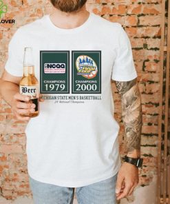 Michigan State Spartan Men’s Basketball 2X National Champions 1979 2000 shirt