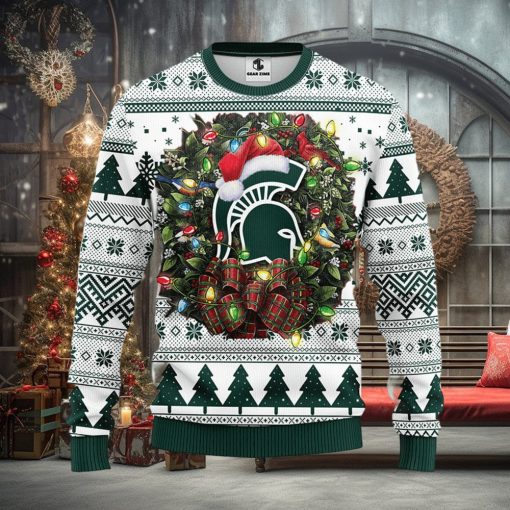Michigan State Spartans Christmas Ugly Sweater