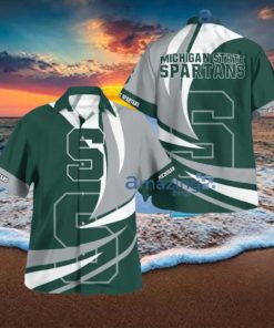 Michigan State Spartans Classic Fashion Button Up Hawaiian Shirt