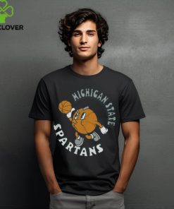 Michigan State Spartans Comfort Colors Basketball Logo T Shirt