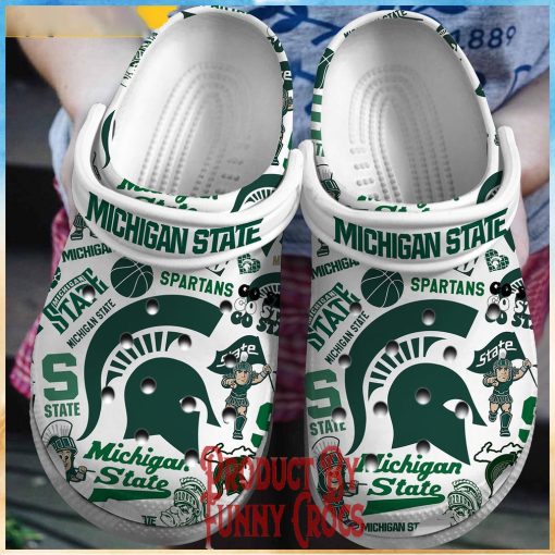 Michigan State Spartans Crocs Slippers