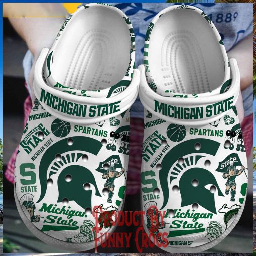 Michigan State Spartans Crocs Slippers