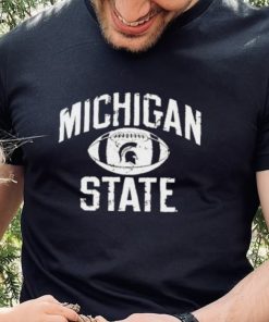 Michigan State Spartans Distressed Football Shirt