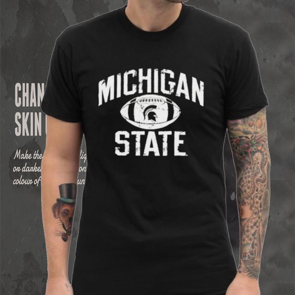 Michigan State Spartans Distressed Football Shirt Michigan State Spartans Distressed Football Shirt