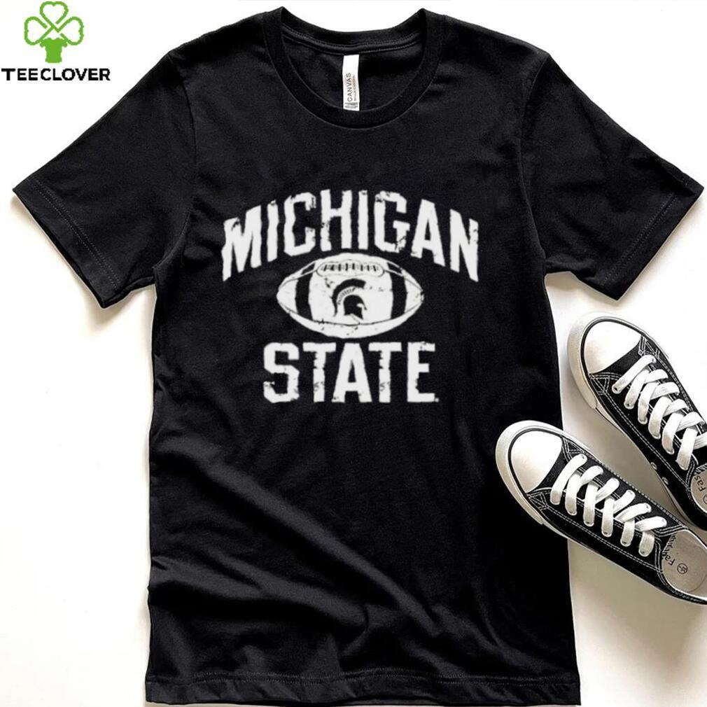 Michigan State Spartans Distressed Football Shirt Michigan State Spartans Distressed Football Shirt
