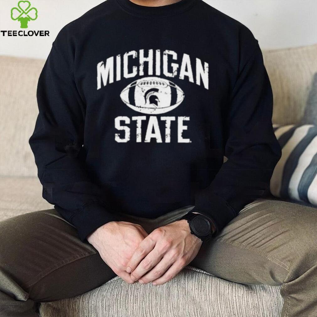 Michigan State Spartans Distressed Football Shirt Michigan State Spartans Distressed Football Shirt