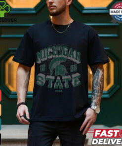 Michigan State Spartans Field Arched Wordmark T Shirt