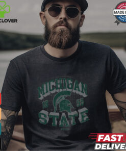 Michigan State Spartans Field Arched Wordmark T Shirt