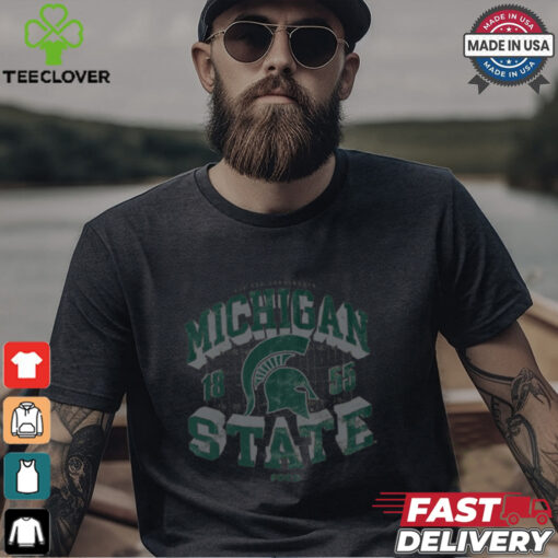 Michigan State Spartans Field Arched Wordmark T Shirt