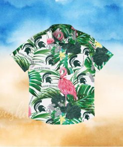 Michigan State Spartans Flamingo Hawaiian Shirt