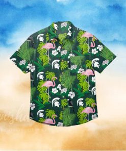 Michigan State Spartans Floral Hawaiian Shirt