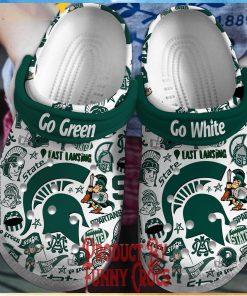 Michigan State Spartans Go Green Crocs Shoes