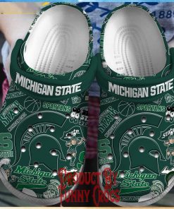 Michigan State Spartans Green Crocs Slippers