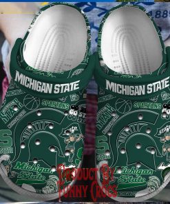 Michigan State Spartans Green Crocs Slippers