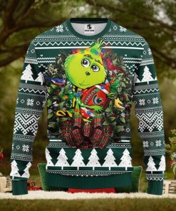 Michigan State Spartans Grinch Hug Christmas Ugly Sweater